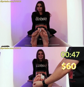 RandomSoleEncounters C Goth Meg and the $100 Tickle Challenge