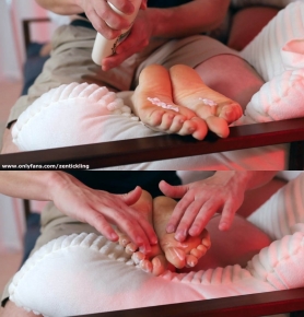 ZenTickling C Slippery Feet Tickled