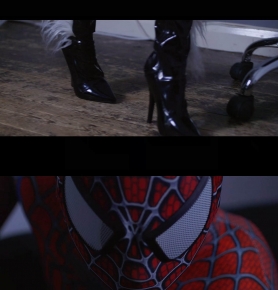 UKTickling C Black Cat & Spiderman Part 1 Captured Kitty