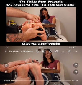 Shy Allys First Time Big Feet, Soft Giggle