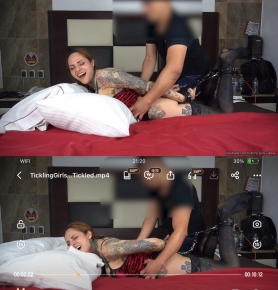 TicklingGirlsVideos C Uncomfortable position to be Tickled