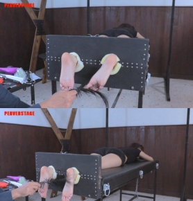 Perverstage - Lilly tickled and stretched on the rack