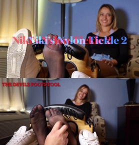 TheDevilsFootstool C Nikis Nylon Tickle in Stocks