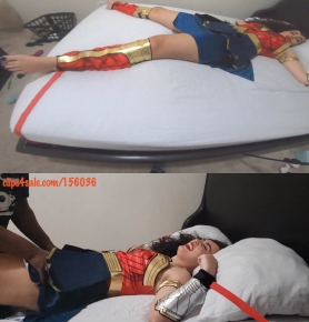 CurationDeTickly - Amazon Wonder Woman Tickled Spread- Eagle